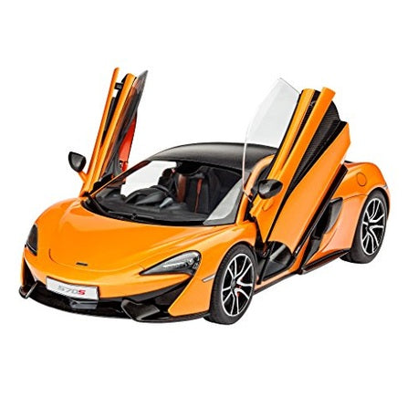Revell - McLaren 570S Model Kit 1:25 for Beginners, Unpainted, 19.0 cm