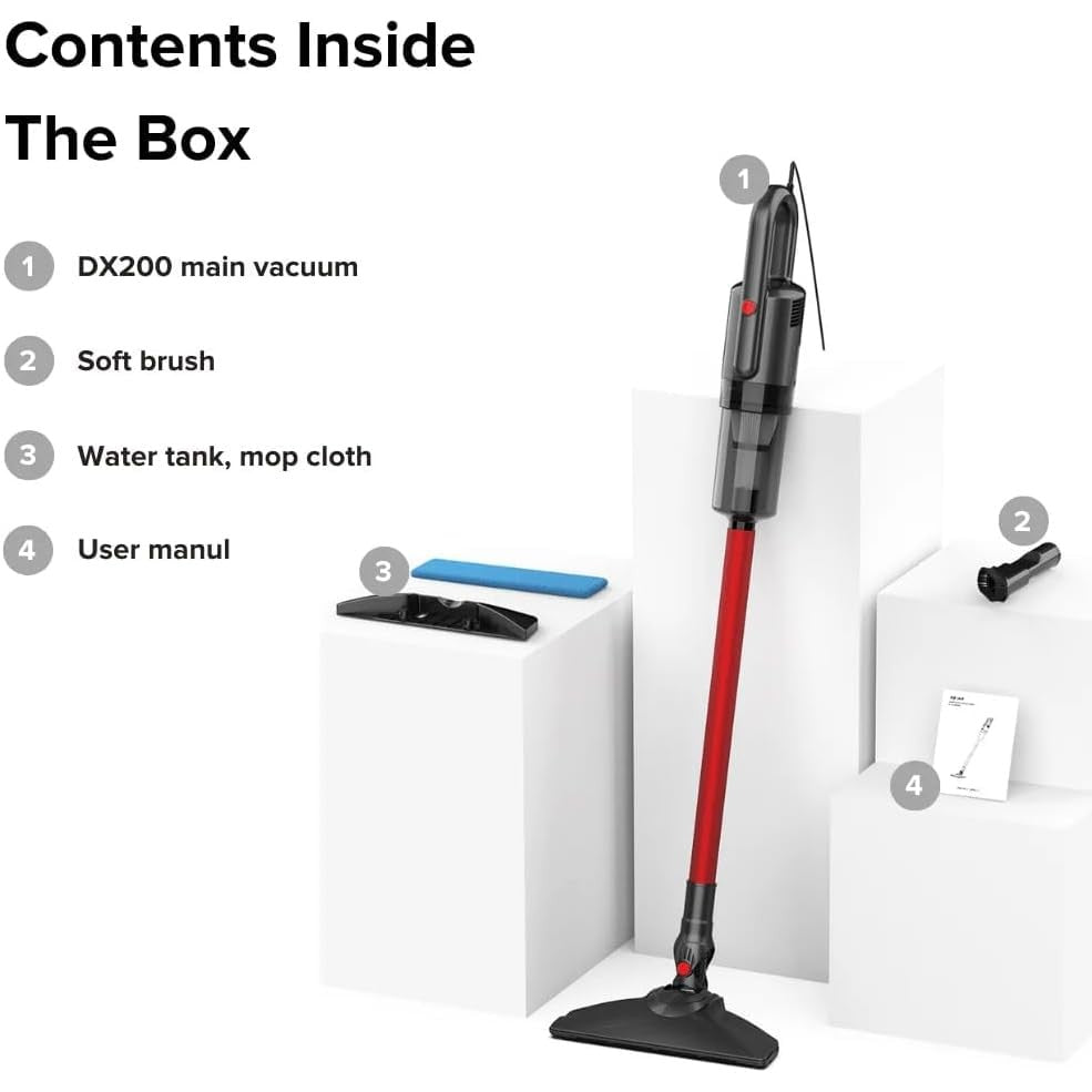 Airbot DX200 Ultra Thin Slim Wet & Dry Mop Vacuum with Water Tank Mopping Cloth Handheld Stick Vacuum Cleaner - Medaid International