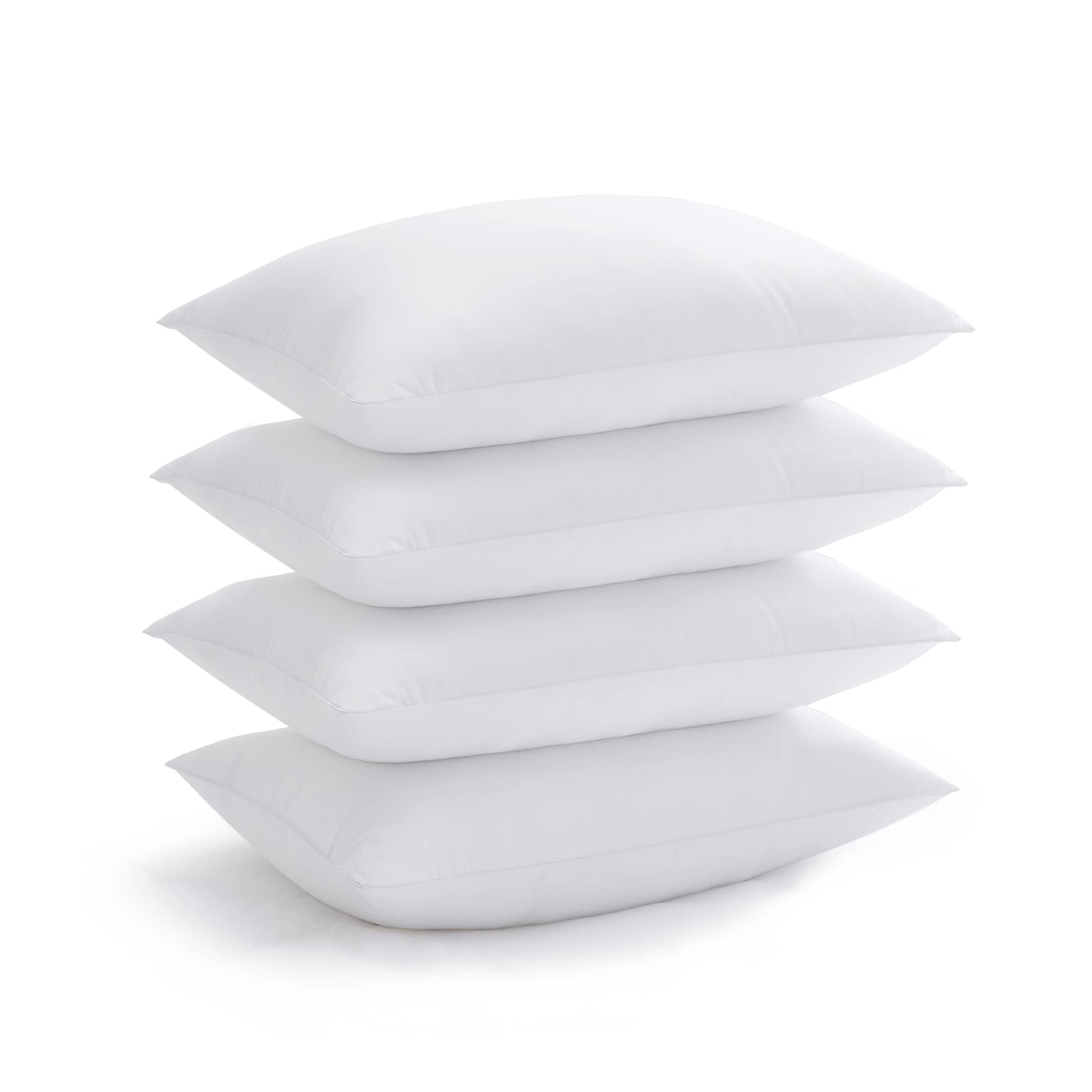 Acanva Bed Pillows for Sleeping, Cooling Hotel Quality with Premium Soft 3D Down Alternative Fill for Back, Stomach or Side Sleepers, Standard (Pack of 4), White - Medaid International