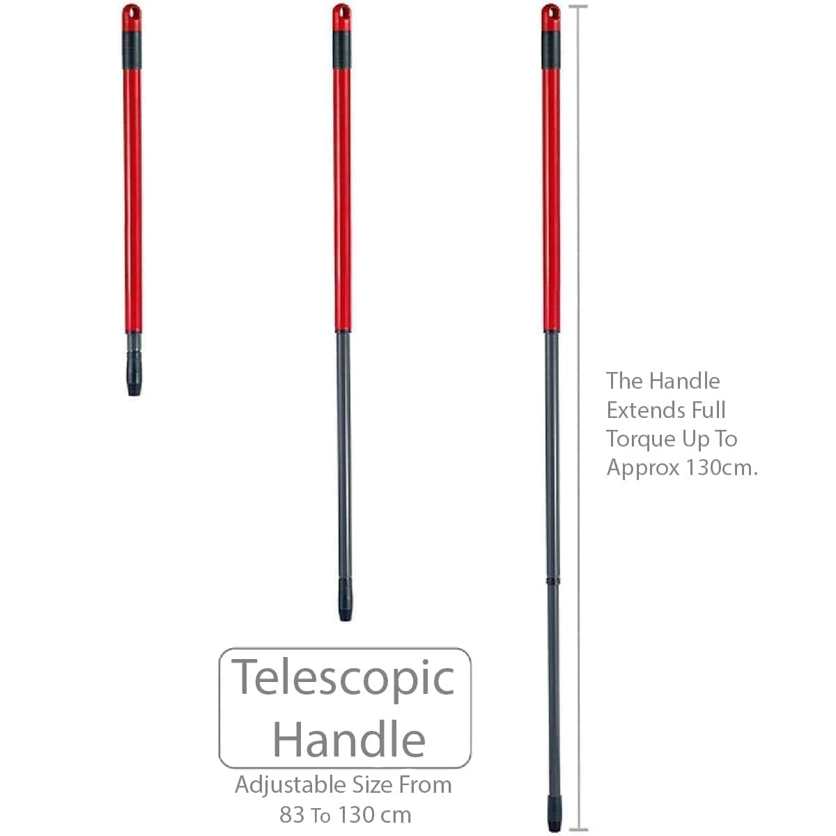 Vileda 163420 - Juego de fregona y Cubo con Pedal de Pie, Mango telescópico 85-125 cm, fregona de Suelo con escurridor Giratorio, Cabezal de fregona de Microfibra 2 en 1, Multicolor, 163420 - Medaid International