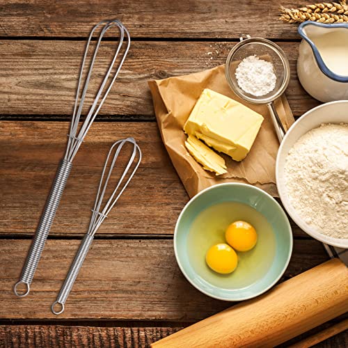 Opopark - Professional Plus Whisk Set, Stainless Steel, 13cm & 18cm, Pack of 6