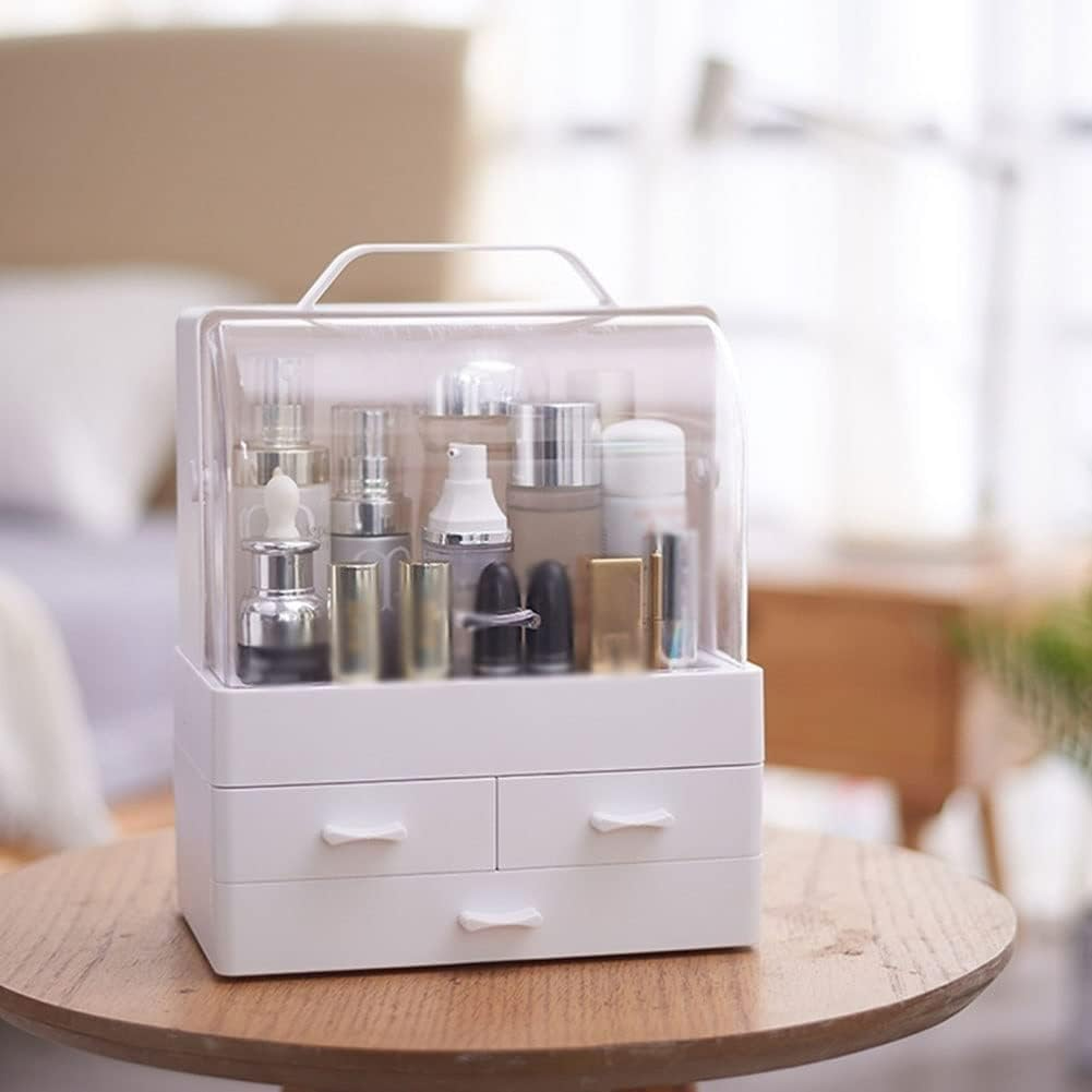 Makeup Organiser, Portable Skin Care Display Case with 3 Drawer - Medaid International
