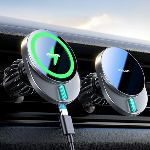 Joyroom - 15W MagSafe Car Charger, Ultra Magnetic Phone Holder, Fast Wireless Charging for iPhone 16/15/14/13/12