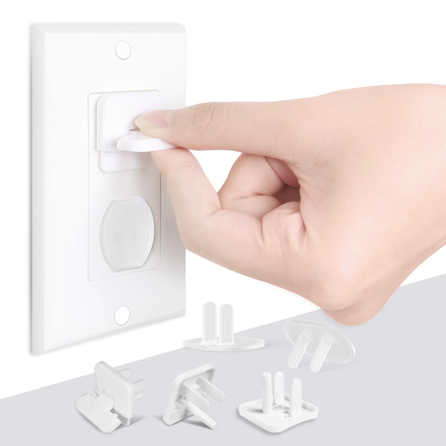 Outlet Covers Babepai 38-Pack White Child Proof Electrical Protector Safety Improved Baby Safety Plug Covers - Medaid International