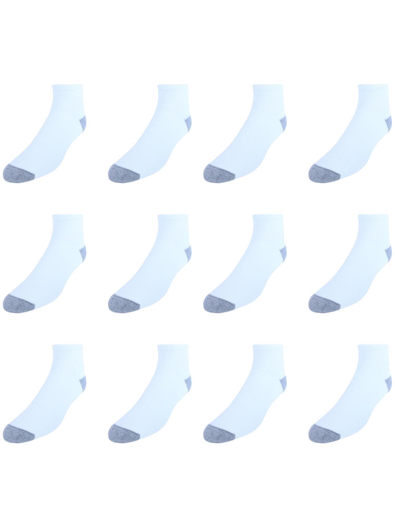 Hanes mens X-temp Lightweight Ankle Socks, 12-pair Pack Casual Sock, White, 6 12 US - Medaid International