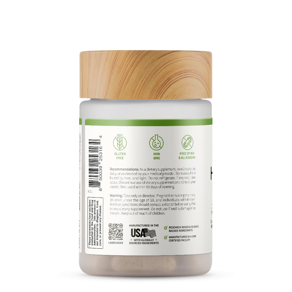 Hair Growth Supplement - Promotes Hair Regrowth, Stops Hair Loss & Boosts Beard Growth with Biotin, Kelp, Bamboo & More for Skin, Nails & Hair (60 Capsules) - Medaid International