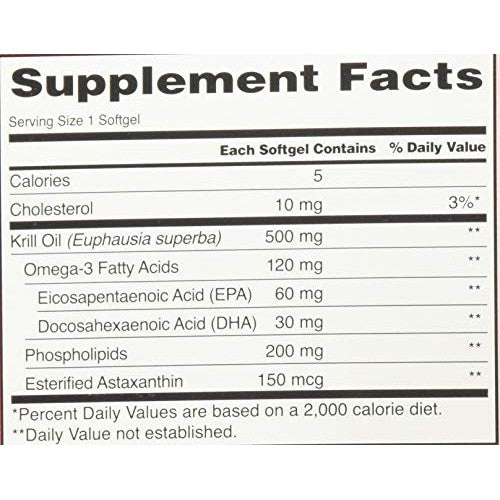 Kirkland Signature Krill Oil 500 Milligram 160 Softgels - Medaid International