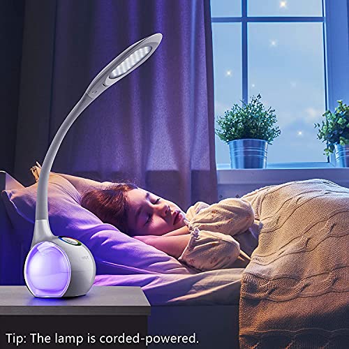 Wilit - Dimmable Gooseneck LED Desk Lamp with Touch Control & Colorful Light