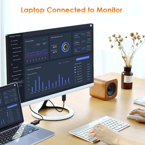 Mepsies - 6ft DisplayPort to HDMI Cable, 4K Resolution, Uni-Directional, Compatible with PC & TV