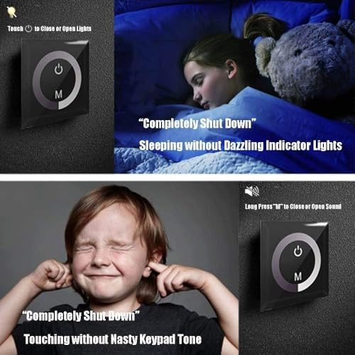 Zerodis - Wall-Mounted Touch Panel Dimmer for 12V-24V Single Color LED Lights