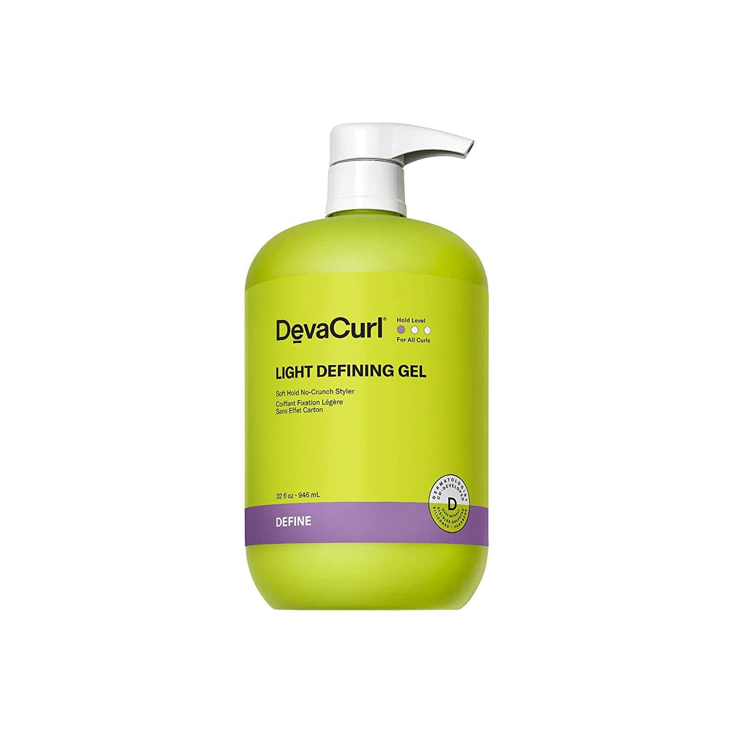 DevaCurl Light Defining Gel Soft Hold No-Crunch Styler, Bright Breeze, 32 fl. oz. - Medaid International