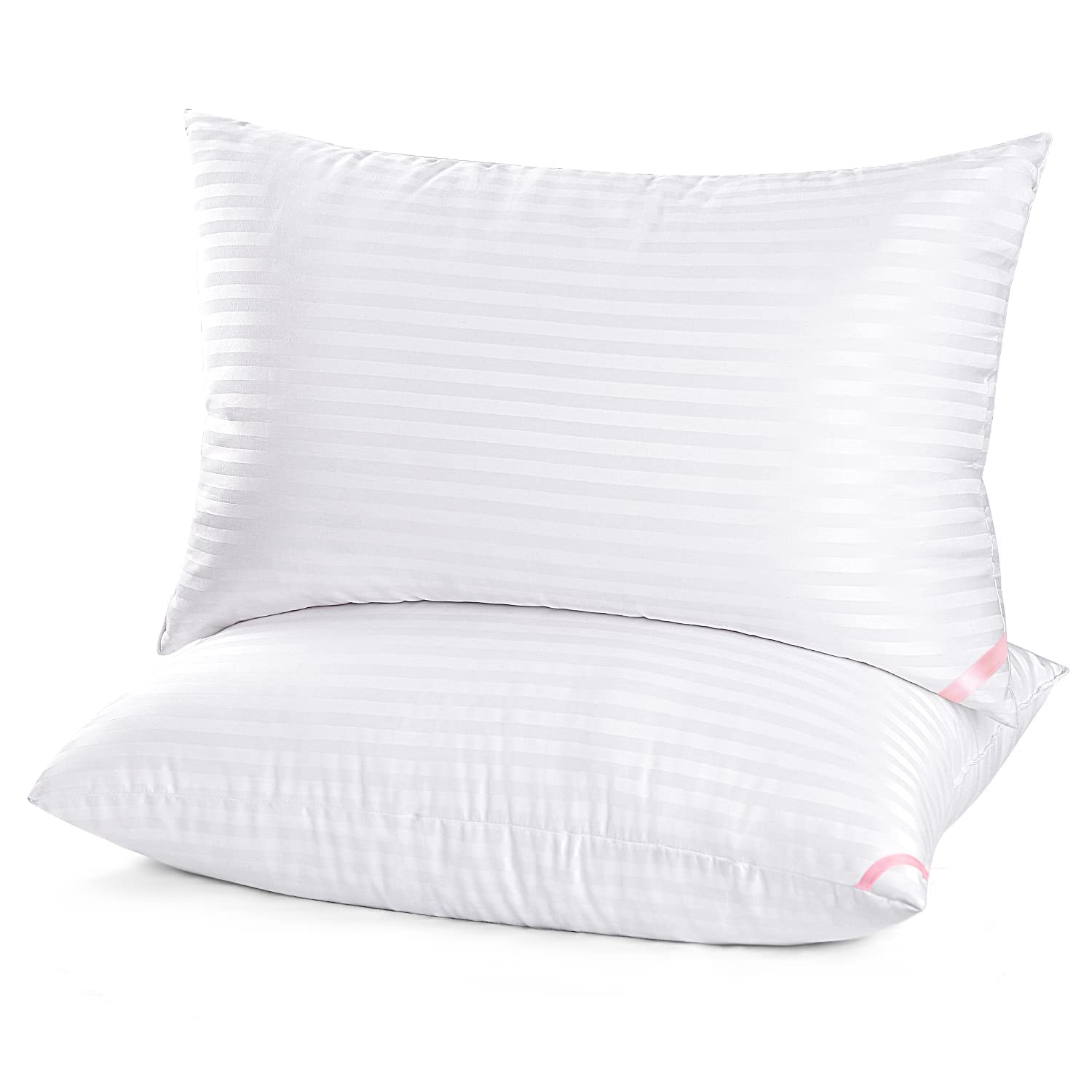 EIUE Hotel Collection Bed Pillows for Sleeping 2 Pack Queen Size，Pillows for Side and Back Sleepers,Super Soft Down Alternative Microfiber Filled Pillows,20 x 30 Inches - Medaid International
