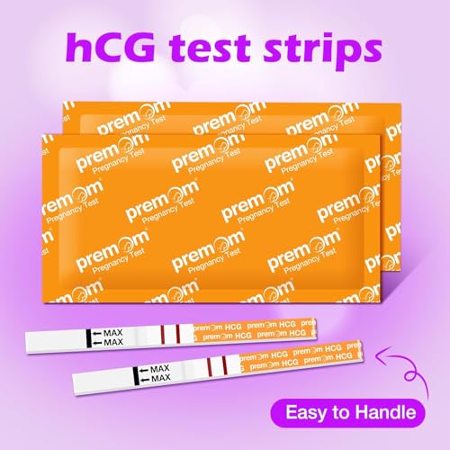 Premom - Early Detection Pregnancy Test Strips, 10mIU/ml Sensitivity, 20 Count