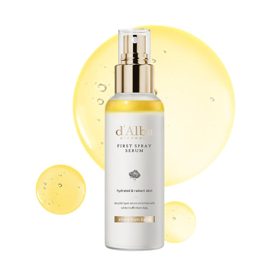 d'alba Piedmont Italian White Truffle First Spray Serum, Vegan Skin Care, Light-weight Face Moisturizer, Glow Serum for Radiant Skin, Non Comedogenic, All In One Mist, Korean Skin Care (3.38 fl oz.) - Medaid International