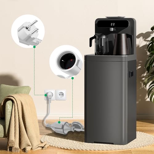 HuaLiSiJi - 90 Degree Schuko Extension Cable, 16A/250V, IP44 Rated, 0.3m