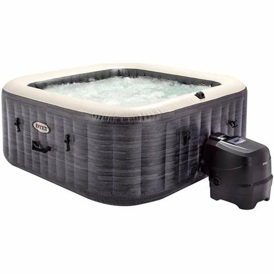 4-Person Greystone Deluxe Square Bubble Spa Set - Medaid International
