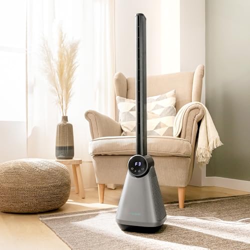 Cecotec - Bladeless Tower Fan with 50W Power, LED Touch Screen, Remote Control