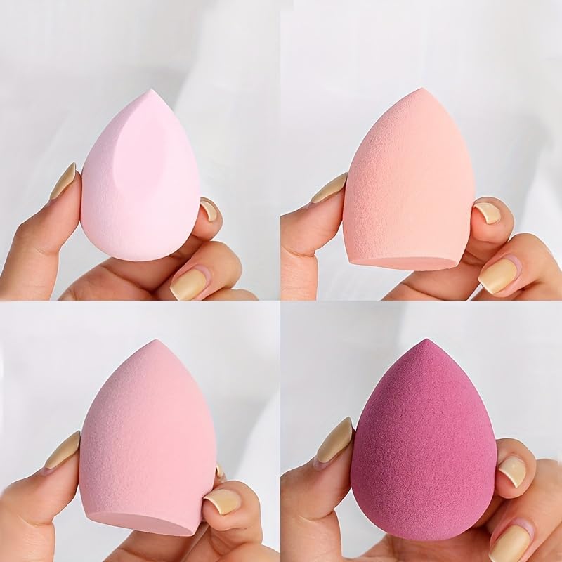 4 Pcs Makeup Sponges Blender Set Professional Beauty Sponge Foundation Blending Blender Beauty Sponge For Makeup Tool with Gift Box Latex-Free Dry Wet Use Foundation Cosmetic Makeup Accessories - Medaid International