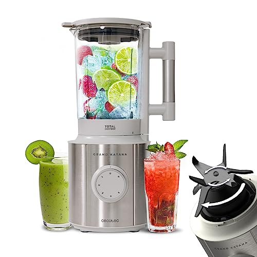 Cecotec - Grand Katana Glass Blender 2700 MAX, 1800W Power, 8-Blade Technology, 1.8L Jug