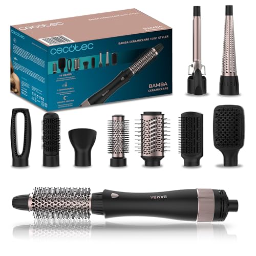 Cecotec - 10 in 1 Air Brush Styler, 1200W, Ceramic, 3 Temperatures, 2 Speeds