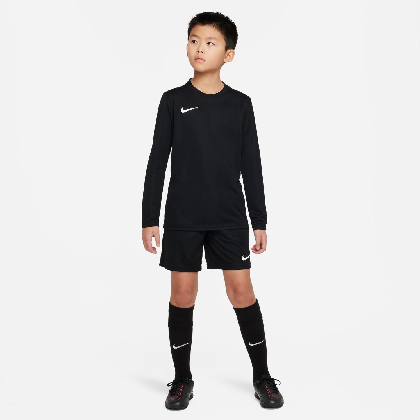 NIKE Unisex Kids Y Nk Dry Park VII JSY Ls Long Sleeved T-Shirt, Black/White, Large - Medaid International