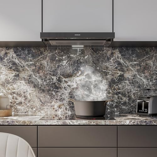 Cecotec - 60 cm Telescopic Extractor Hood, 70 W Motor, 350 m3/h Suction Power