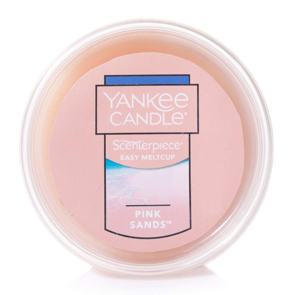 Yankee Candle 2 Units of Pink Sands Scenterpiece Easy Meltcup Wax Melt Cup (NET WT 2.2 OZ | 61g Each) - Medaid International