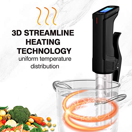 Update Inkbird WIFI Sous Vide Machine ISV-100W| 1000 Watts Sous-Vide Cooker Immersion Circulator with 14 Preset Recipes on APP and Thermal Immersion, Fast-Heating with Timer |Best Gifts - Medaid International