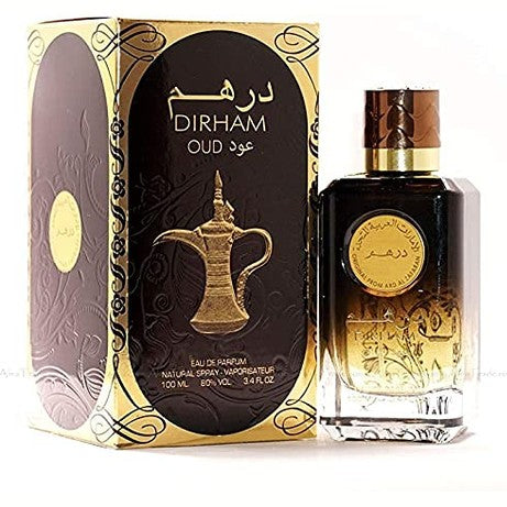 Ard Al Zaafaran Dirham Oud Eau De Parfum Spray, 3.4 Ounce (Unisex) - Medaid International