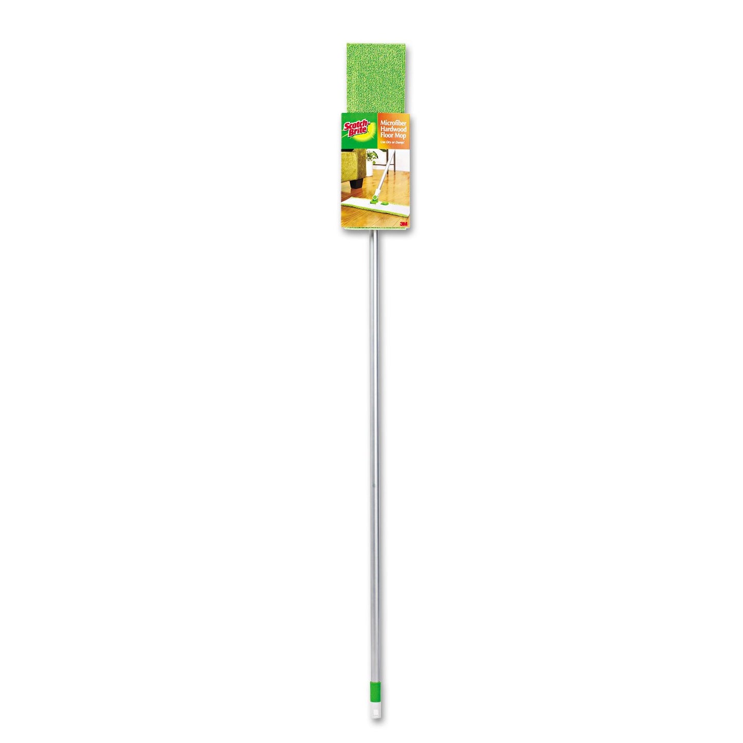 3M M-005 Scotch-Brite Microfiber Hardwood Floor Mop, 1-Pack, 1 Green - Medaid International