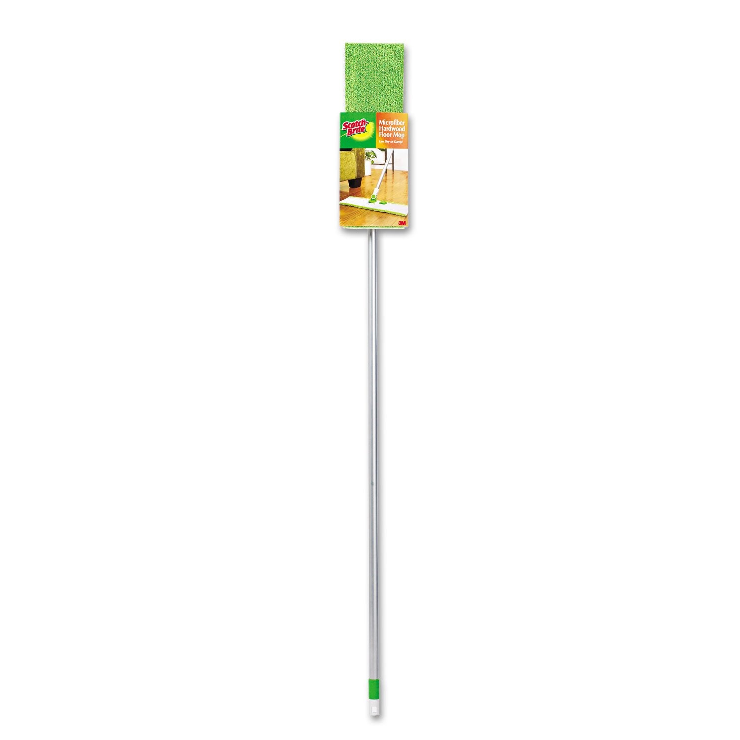 3M M-005 Scotch-Brite Microfiber Hardwood Floor Mop, 1-Pack, 1 Green - Medaid International
