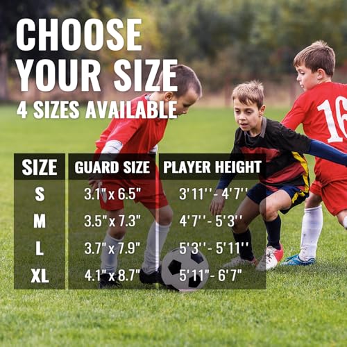 Northdeer Soccer Shin Guards for Kids Adults. Sleeves with Optimized Insert Pocket - Protective Soccer for Boys Girls Men|B09SHB7XK6