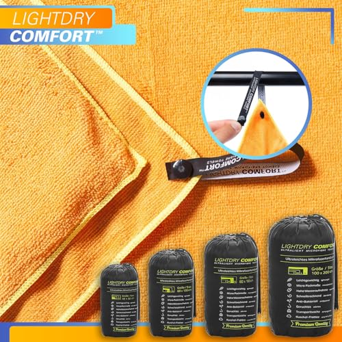 LightDry - Quick-Drying Microfiber Backpack Towel, Antibacterial, Lightweight, Absorbent