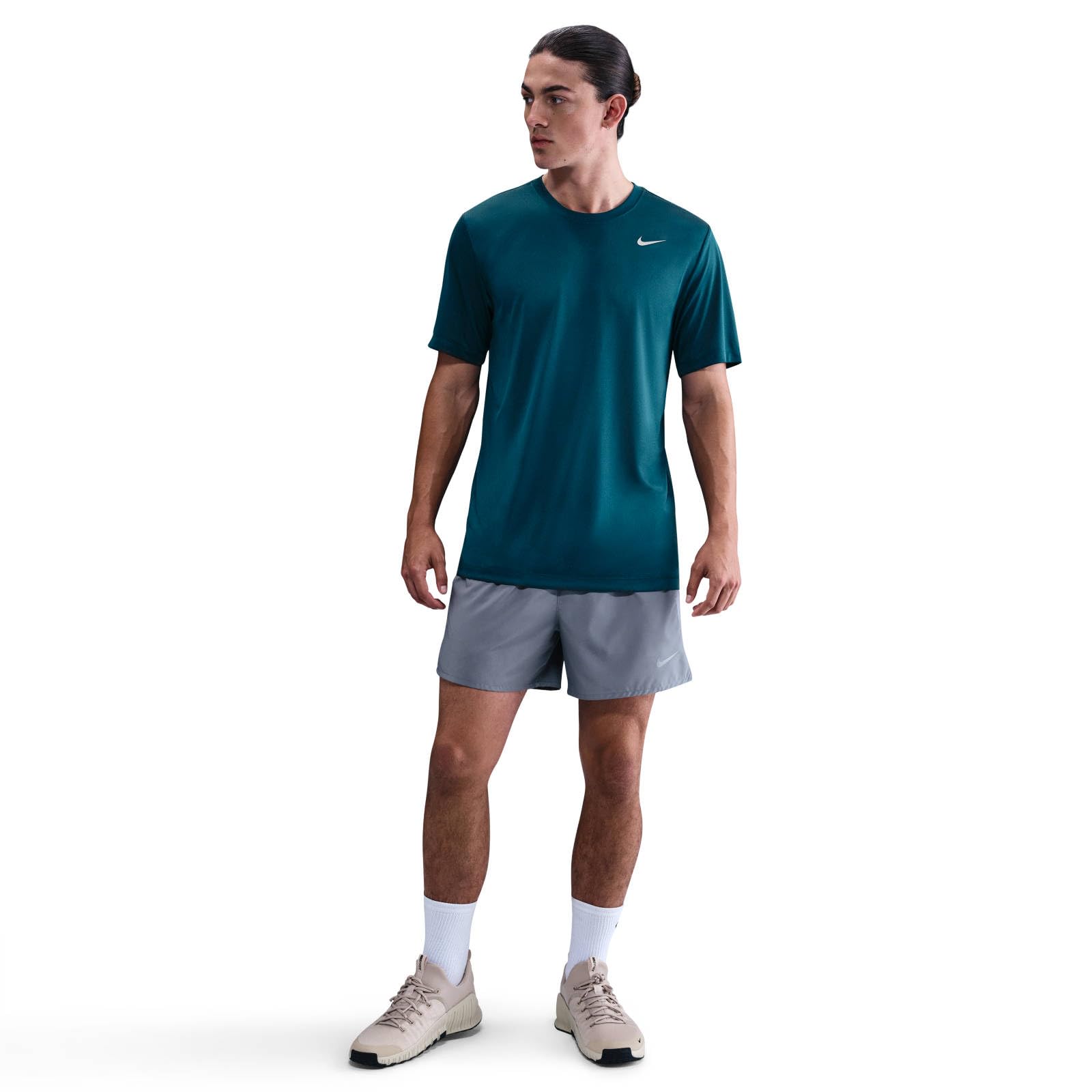 Nike Men's Dri-Fit Legend Fitness T-Shirt, Blue Force/Matte Silver, Large - Medaid International