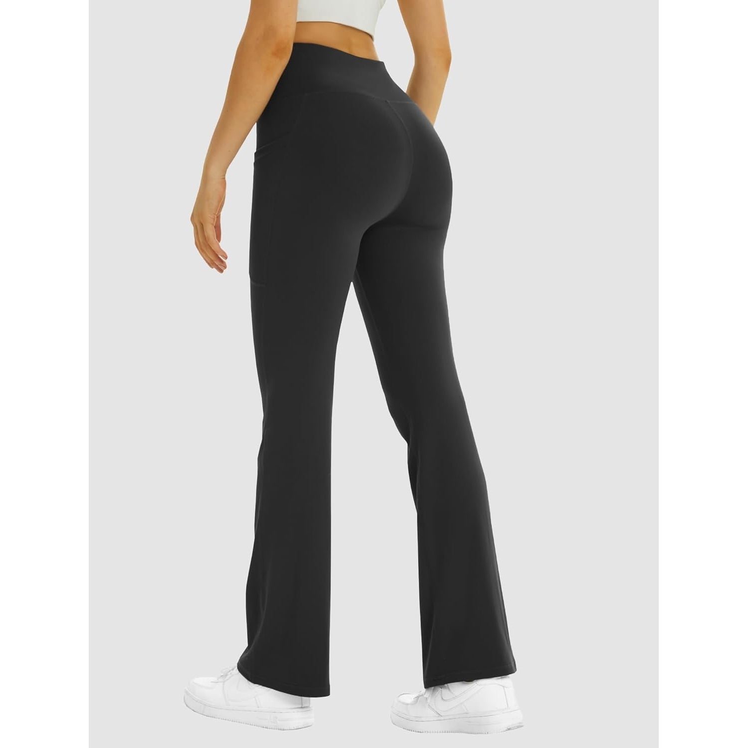 Tummy Control Dress Pants For Women Flared Leggings FireSwan