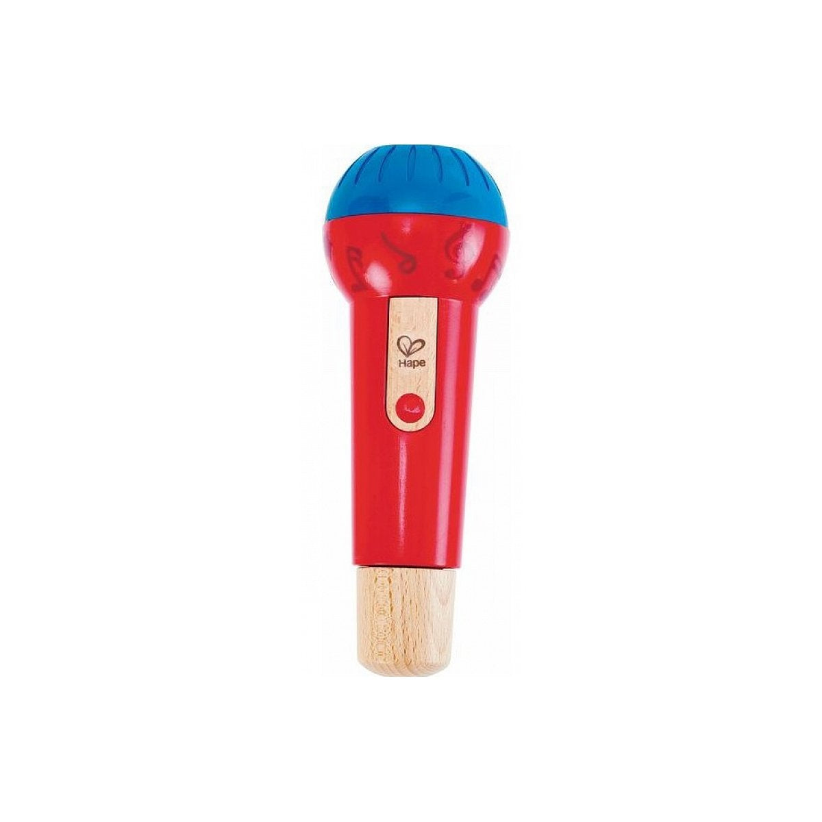 Hape Mighty Echo Microphone | Battery-Free Voice Amplifying Microphone Toy for Kids 1 Year & Up, Red, Model Number: E0337 - Medaid International