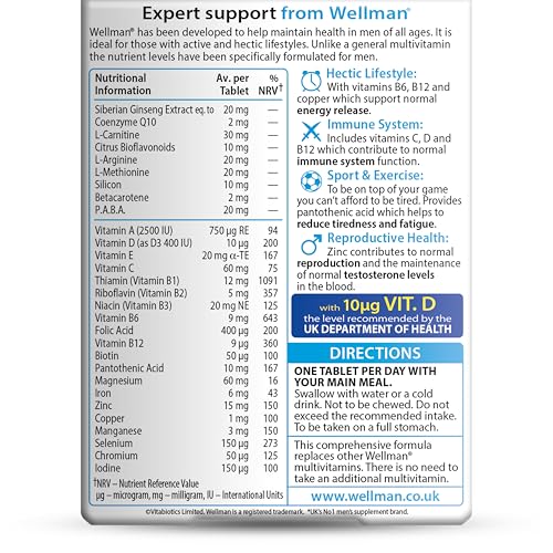 Vitabiotics Wellman 30 tablets - Medaid International