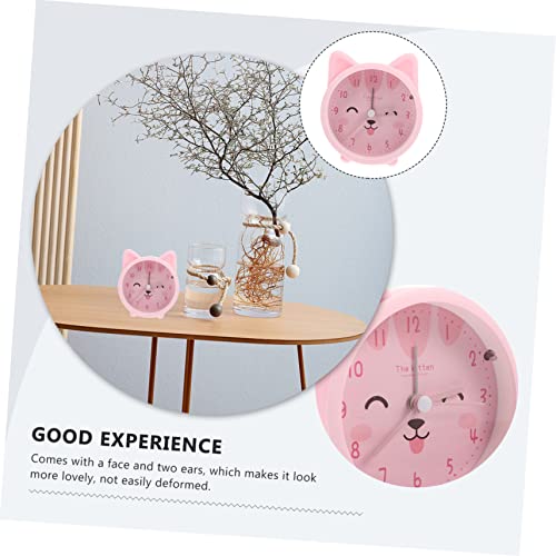 Levemolo - Cute Cat Alarm Clock with Night Light, Small Digital Travel Clock