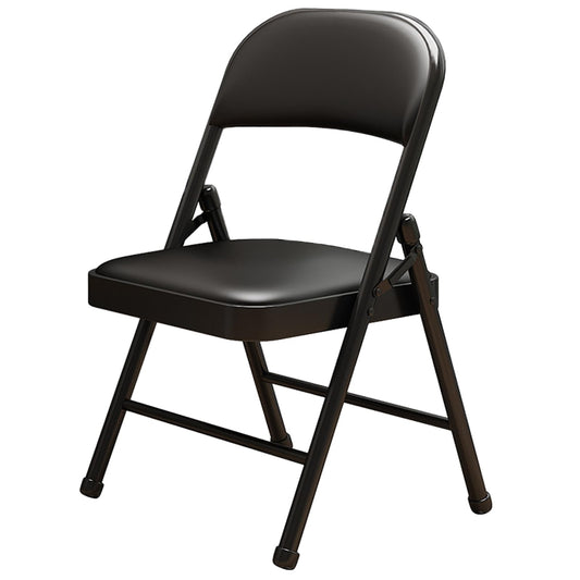 KAOCHA 1 Pack Bulk Folding Chairs with Padded Cushion, Single Black Steel Metal Frame Foldable Chair for Indoor and Outdoor, Portable Stackable Commercial Seat for Bedroom Patio Party Event - Medaid International