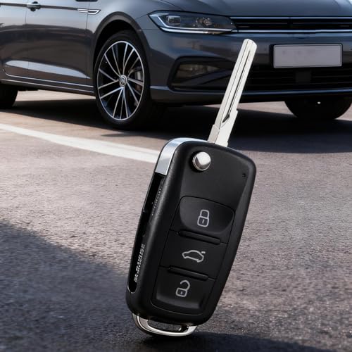Volkswagen - 3 Buttons Keyless Remote Fob with Flip Blade for Passat/Tiguan/Golf