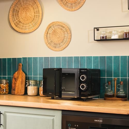 Cecotec - Proclean 3130 Flatbed Microwave with Grill, 20L, 700W, 6 Levels