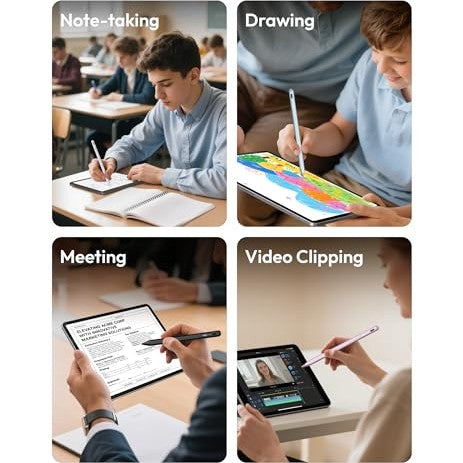 Metapen Pencil A8 for Apple iPad 2018-2025, (2X Faster Charge), Tilt Sensitivity, Pixel Precision, Stylus Pen for iPad 11/10/9/8/7/6th Gen, Pro 12.9/11/13-inch M4, Air 3/4/5/M2/M3, Mini 5/6th, Pink - Medaid International
