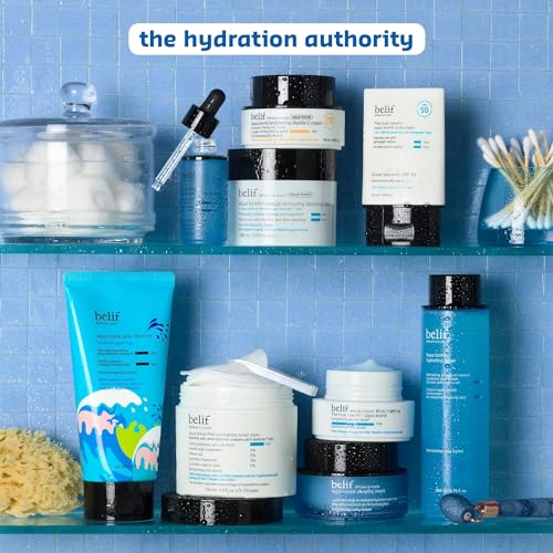 belif Vitamin E Jelly Overnight Mask – Hydrating & Plumping Face Moisturizer with Red Algae & Jojoba Oil, Deep Repair for Glass Skin, Korean Sleeping Mask for Intense Hydration & Radiance, 2.53 fl oz - Medaid International