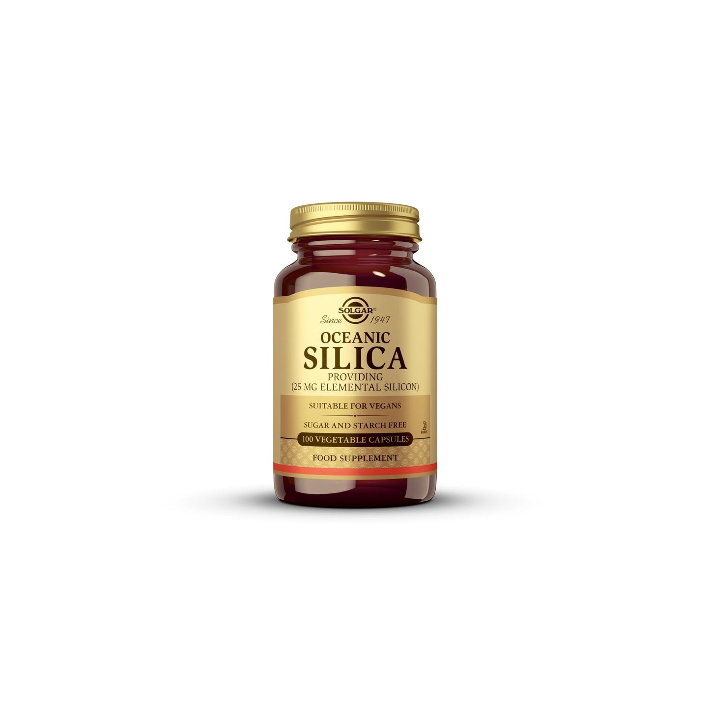 Solgar Oceanic Silica Vegetable Capsules, 25 Mg, 50 Count - Medaid International