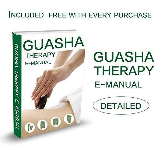 LEOSENSE Jade Gua Sha Scraping Massage Tool, Premium Nepherite Jade Stone, Hand Made Great Guasha Tool for ASTYM,Myofascial Release | Helps Reduce Muscles Soreness, Pain Relief | Smooth Thin Edge - Medaid International