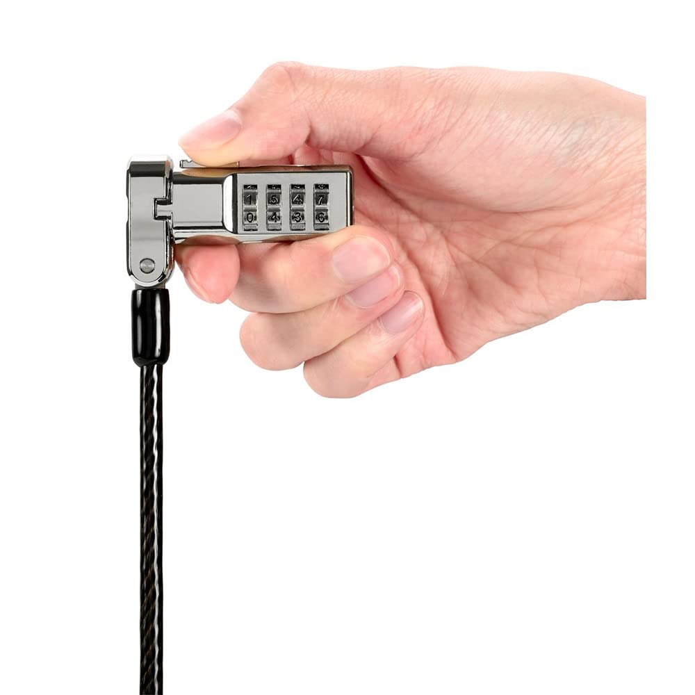 Kensington Universal 3-in-1 Combination Laptop Lock, Computer Security Locking Cable - Resettable Version (K62316WW), Black - Medaid International