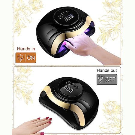 Aokyom - 168W UV Nail Lamp with 36 LEDs, 4 Timers & Large LCD Screen