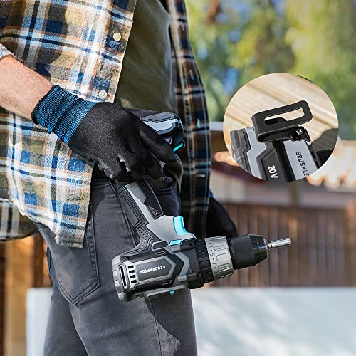 Cecotec - Brushless 20V Impact Drill with 4000mAh Battery & 2000rpm Speed