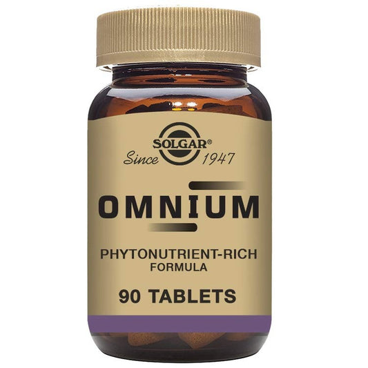 Solgar Omnium - 90 Tablets - Phytonutrient Complex + Multiple Vitamin & Mineral Formula - Non-GMO, Vegan, Gluten Free - 45 Servings - Medaid International