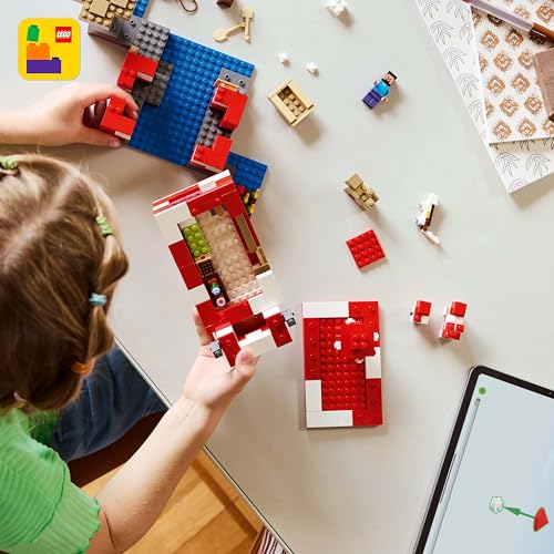 LEGO Minecraft 21270 Moshroom House, Toy, Birthday Gift, Blocks, Girls, Boys, Children, 8, 9, 10, Elementary School Students - Medaid International